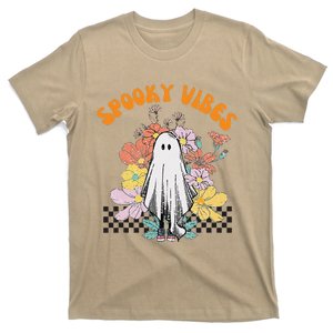 HALLOWEEN COSTUME SPOOKY VIBES LITTLE FLORAL GHOST T-Shirt