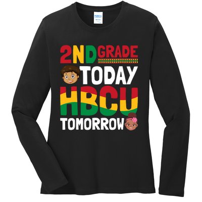 HBCU College Student - 2nd Grade Today HBCU Tomorrow Ladies Long Sleeve Shirt