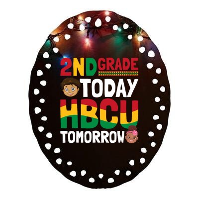 HBCU College Student - 2nd Grade Today HBCU Tomorrow Ceramic Oval Ornament