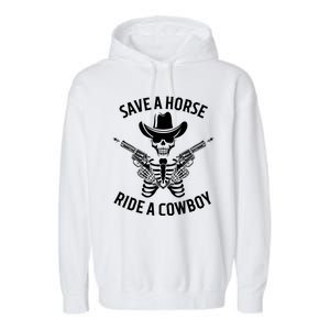 Halloween Cowboy Save A Horse Ride A Cowboy Garment-Dyed Fleece Hoodie