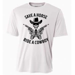 Halloween Cowboy Save A Horse Ride A Cowboy Cooling Performance Crew T-Shirt