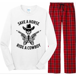 Halloween Cowboy Save A Horse Ride A Cowboy Long Sleeve Pajama Set