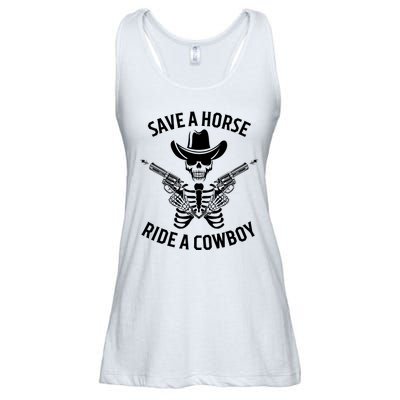 Halloween Cowboy Save A Horse Ride A Cowboy Ladies Essential Flowy Tank