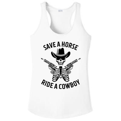 Halloween Cowboy Save A Horse Ride A Cowboy Ladies PosiCharge Competitor Racerback Tank