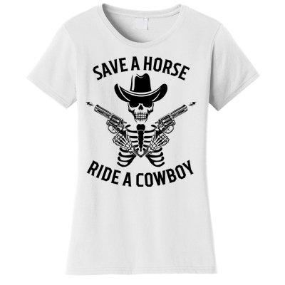 Halloween Cowboy Save A Horse Ride A Cowboy Women's T-Shirt