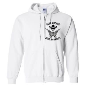 Halloween Cowboy Save A Horse Ride A Cowboy Full Zip Hoodie