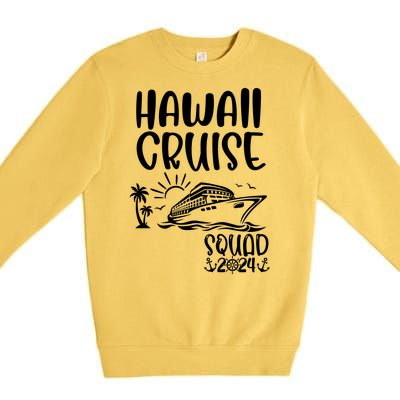 Hawaii Cruise Squad 2024 Hawaii Holiday Family Matching Premium Crewneck Sweatshirt