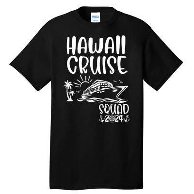 Hawaii Cruise Squad 2024 Hawaii Holiday Family Matching Tall T-Shirt