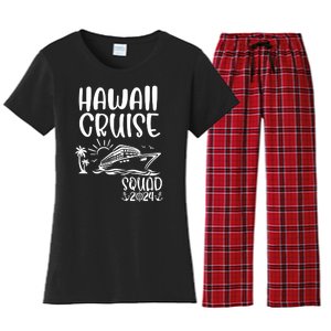 Hawaii Cruise Squad 2024 Hawaii Holiday Family Matching Women's Flannel Pajama Set