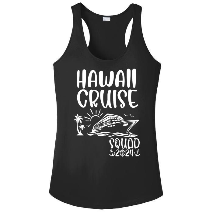 Hawaii Cruise Squad 2024 Hawaii Holiday Family Matching Ladies PosiCharge Competitor Racerback Tank