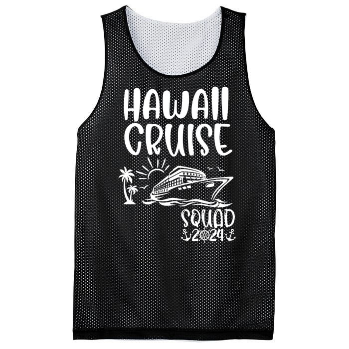 Hawaii Cruise Squad 2024 Hawaii Holiday Family Matching Mesh Reversible Basketball Jersey Tank