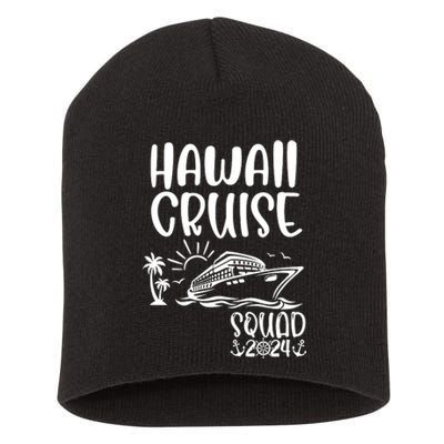 Hawaii Cruise Squad 2024 Hawaii Holiday Family Matching Short Acrylic Beanie