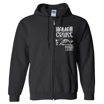 Hawaii Cruise Squad 2024 Hawaii Holiday Family Matching Full Zip Hoodie