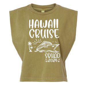 Hawaii Cruise Squad 2024 Hawaii Holiday Family Matching Garment-Dyed Women's Muscle Tee