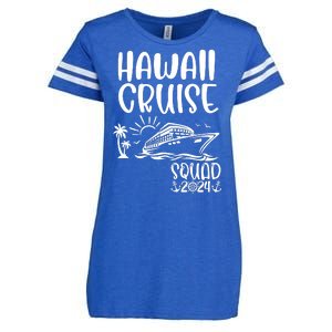 Hawaii Cruise Squad 2024 Hawaii Holiday Family Matching Enza Ladies Jersey Football T-Shirt