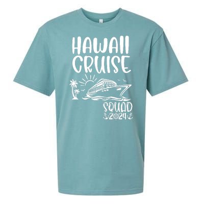 Hawaii Cruise Squad 2024 Hawaii Holiday Family Matching Sueded Cloud Jersey T-Shirt