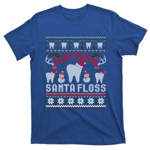 Here Comes Santa Floss Dentist Christmas Ugly Sweater Cute Gift T-Shirt