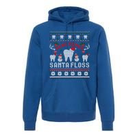 Here Comes Santa Floss Dentist Christmas Ugly Sweater Cute Gift Premium Hoodie