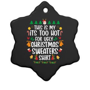 Hot Christmas Sweater Festive and Stylish Holiday Attire Ceramic Star Ornament