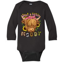 Highland Cow Scottish Highland Cow Baby Long Sleeve Bodysuit