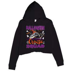 Halloween Cruise Squad Cruising Crew Spooky Season Crop Fleece Hoodie