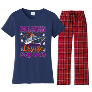 Halloween Cruise Squad Cruising Crew Spooky Season Women's Flannel Pajama Set