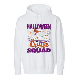 Halloween Cruise Squad Cruising Crew Spooky Season Garment-Dyed Fleece Hoodie