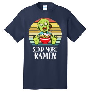 Halloween Creepy Spooky Zombie Eating Ramen Food Lover Anime Tall T-Shirt