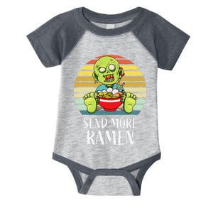 Halloween Creepy Spooky Zombie Eating Ramen Food Lover Anime Infant Baby Jersey Bodysuit