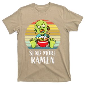 Halloween Creepy Spooky Zombie Eating Ramen Food Lover Anime T-Shirt