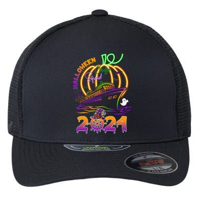 Halloween Cruise Squad 2024 Pumpkin Family Flexfit Unipanel Trucker Cap