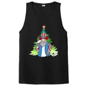 Here Comes Santa Clauspatriotic Kris Kringle Christmas Tree Meaningful Gift PosiCharge Competitor Tank