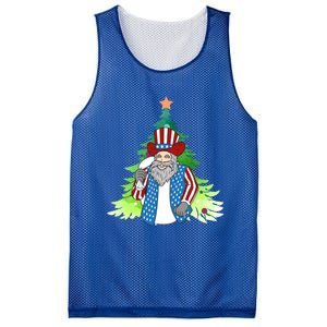 Here Comes Santa Clauspatriotic Kris Kringle Christmas Tree Meaningful Gift Mesh Reversible Basketball Jersey Tank