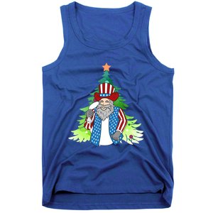 Here Comes Santa Clauspatriotic Kris Kringle Christmas Tree Meaningful Gift Tank Top