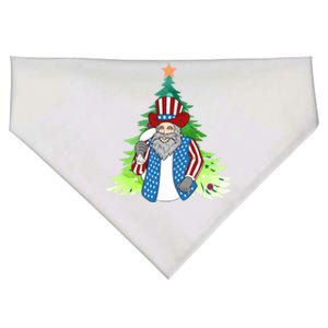 Here Comes Santa Clauspatriotic Kris Kringle Christmas Tree Meaningful Gift USA-Made Doggie Bandana