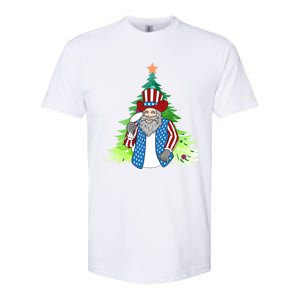 Here Comes Santa Clauspatriotic Kris Kringle Christmas Tree Meaningful Gift Softstyle CVC T-Shirt