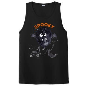 Halloween Cute Spooky Adults Bat Balloon Fun Design PosiCharge Competitor Tank