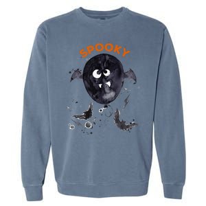 Halloween Cute Spooky Adults Bat Balloon Fun Design Garment-Dyed Sweatshirt