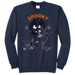 Halloween Cute Spooky Adults Bat Balloon Fun Design Sweatshirt