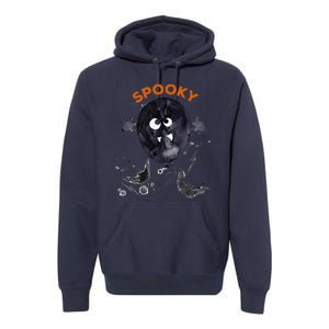 Halloween Cute Spooky Adults Bat Balloon Fun Design Premium Hoodie