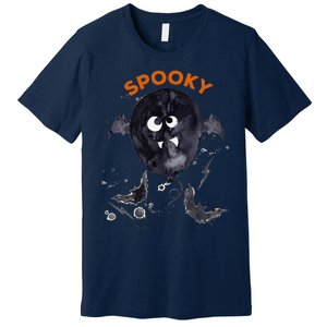 Halloween Cute Spooky Adults Bat Balloon Fun Design Premium T-Shirt