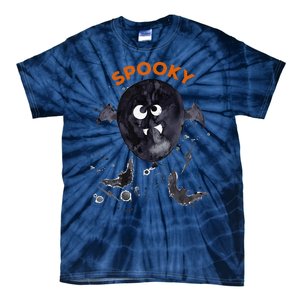 Halloween Cute Spooky Adults Bat Balloon Fun Design Tie-Dye T-Shirt