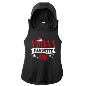 Hot Christmas Santas Favorite Ho Ladies PosiCharge Tri-Blend Wicking Draft Hoodie Tank