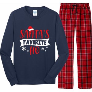 Hot Christmas Santas Favorite Ho Long Sleeve Pajama Set