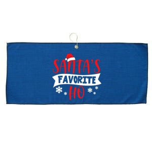 Hot Christmas Santas Favorite Ho Large Microfiber Waffle Golf Towel