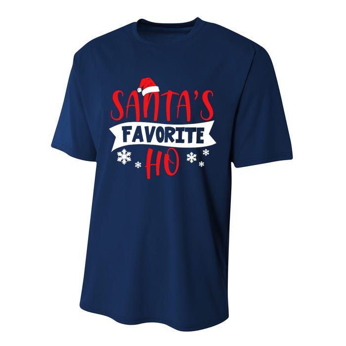 Hot Christmas Santas Favorite Ho Performance Sprint T-Shirt