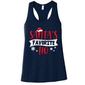 Hot Christmas Santas Favorite Ho Women's Racerback Tank