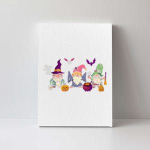 Halloween Cute Spooky Garden Gnomes Pumpkin Canvas