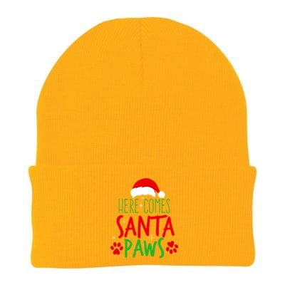 Here Comes Santa Paws Cute Christmas Knit Cap Winter Beanie