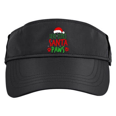 Here Comes Santa Paws Cute Christmas Adult Drive Performance Visor